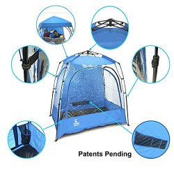 CoverU Sports Shelter – 2 Person Weather Tent and Sports Pod – Patents Pending