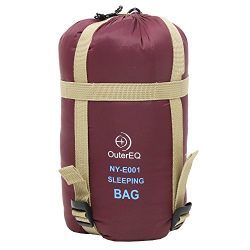 OuterEQ Sleeping Bags Camping Hiking Sleeping Bag Wine Red