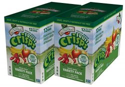 Brothers-ALL-Natural Fruit Crisps, Variety Pack, 12 Count, 4.44 oz (Pack of 2)