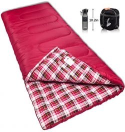 Reisen 0 Degree Celsius Cold Weather Sleeping Bag, Adult Lightweight Compact Sleeping Bags for C ...