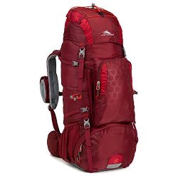 High Sierra Tech 2 Series Titan 55 Internal Frame Pack, Brick Red/Carmine/Red Line