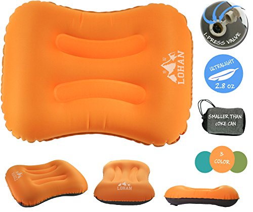 Ultralight Inflatable Camping Pillows- Comfortable, No Noise, Compact
