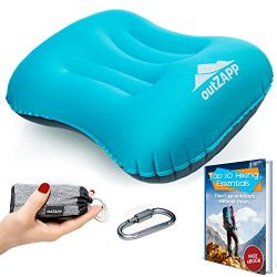 OutZapp Travel Pillow Inflatable for Camping and Hiking | Lightweight & Compressible Camping ...