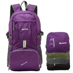 Ayezon Durable Water-resistant Packable Camping & Hiking Backpack Ultra-Light for Shopping 3 ...