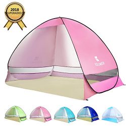 BATTOP Pop Up Beach Tent Camping Sun Shelter Outdoor Automatic Cabana 2-3 Person Fishing Anti UV ...