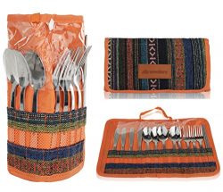 Cutlery Organizer Utensil Travel Set – 13 Piece Silverware Display Stand | Cotton and Line ...