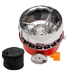 ULKEME Portable Outdoor Camping Stove Windscreen Gas Cooking BBQ Burner Gas Stove 1Pc