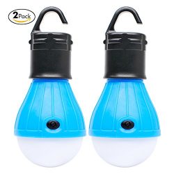 2 Pack Sanniu Portable LED Lantern Tent Light Bulb for Camping Hiking Fishing Emergency Light, B ...