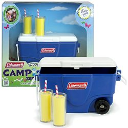 Sophia’s 18 Inch Doll Playset, Doll Sized Blue Coleman Cooler & Lemonade Glasses Perfe ...