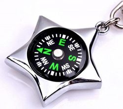 Unisex Fashion Compass Metal Car Keyring Keychain Chain Keyfob NEW top