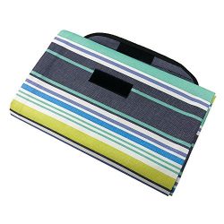 Anknd Beach Blanket Outdoor Camping Pocket Picnic Mat Lawn Mat Waterproof And Easy To Fold