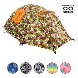 Chillbo Cabbins 2 Person Tent with Cool Patterns Ultimate Camping Gear for Backpacking Car Campi ...