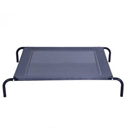 New Large Dog Cat Bed Elevated Pet Cot Indoor Outdoor Camping Steel Frame Mat