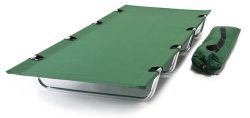World Outdoor Products Big Bear EASY ROLLUP Reinforced Anodized Aluminum Frame Camping Cot Featu ...