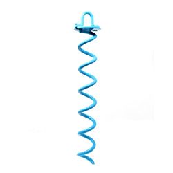 GrayBunny GB-6873B Spiral Ground Anchor, 16 Inches, With Folding Ring For Securing Tents, Canopi ...