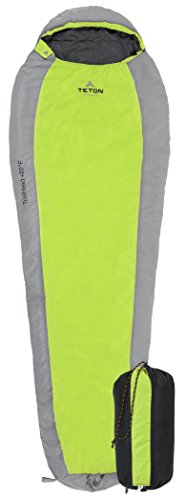 Teton Sports TrailHead Scout Ultralight Mummy Sleeping Bag; Lightweight Backpacking Sleeping Bag ...