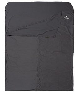 Teton Sports Mammoth Cotton Sleeping Bag Liner; A Clean Sheet Set Anywhere You Go; Perfect for T ...