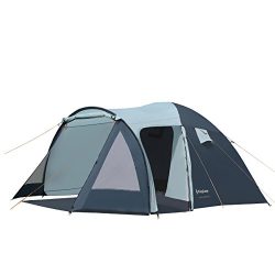 KingCamp Camping Tent 3-Person 3-Season Sun Shelter Water Resistant Portable Room with Porch for ...