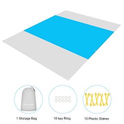 Mounchain Sand Proof Beach Blanket Extra Large 100% Unique Water Impermeable Material, Compact L ...