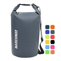 MARCHWAY Floating Waterproof Dry Bag Backpack 5L/10L/20L/30L/40L, Roll Top Pack Sack Keeps Gear  ...