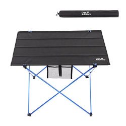 Camp Solutions Foldable Camping Picnic Tables – Portable Compact Lightweight Folding Roll- ...