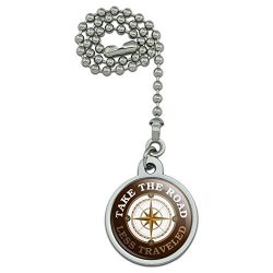 Take The Road Less Traveled Compass Ceiling Fan and Light Pull Chain