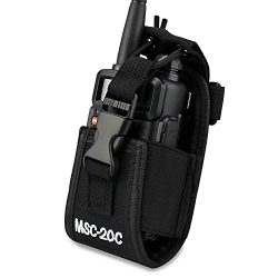 abcGoodefg 3 in1 Multi-Function Radio Holder Holster Case Pouch Bag For GPS Kenwood Yaesu Icom M ...