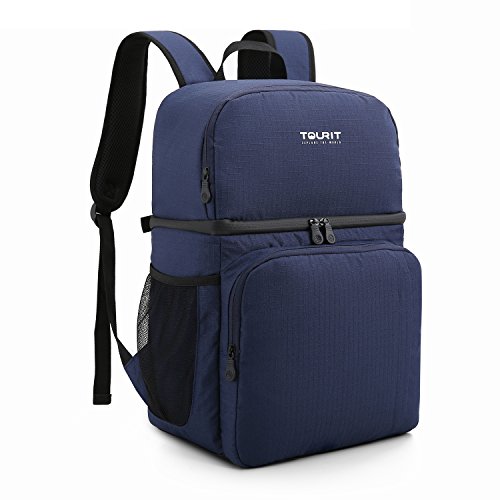 TOURIT Insulated Cooler Backpack Dual Insulated Compartment Light Lunch ...