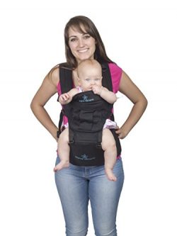 Five Position Baby Carrier with Hip Seat AND Hoodie – Baby Backpack and Kangaroo with Adjustable ...