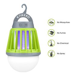 Enkeeo 2-in-1 Mosquito Killer Camping Lantern Tent Light – Portable IPX6 Waterproof Bug Za ...