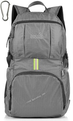 LARGE35L! Outlander Packable Lightweight Travel Hiking Backpack Daypack (New Grey)