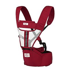 Baby Carrier Backpack for Infant Kids Toddlers with Hip Seat for Women Men Red