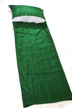 Marycrafts 100% Pure Mulberry Silk Single Sleeping Bag Liner Travel Sheet Sleepsack 83″x33 ...