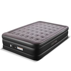 Zoetime Upgraded Queen Size Double Air Bed, Air Mattress Blow Up Elevated Raised Airbed Inflatab ...