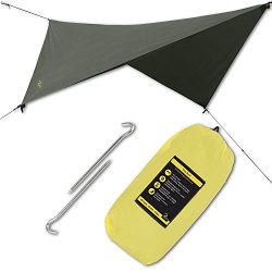 GOLDEN EAGLE HAMMOCK RAIN SUN FLY TENT TARP Waterproof Camping Shelter. Lightweight, Easy Setup, ...