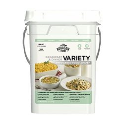 Augason Farms Breakfast & Dinner Variety Emergency Food Supply 7 lbs 5.21 oz 4 Gallon Pail