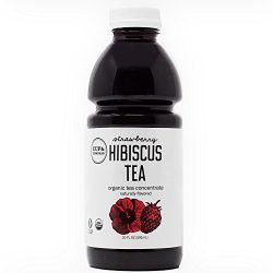 Organic Strawberry Hibiscus Tea Concentrate By Cup & Compass – No Sugar, Zero Calories ...