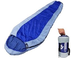 Outdoorsman Lab Mummy Sleeping Bag- 29F Ultralight For Backpacking, Camping, Hiking, Travel- 3 S ...