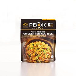 Peak Refuel Chicken Teriyaki Rice | 2 Serving Pouch | Freeze Dried Backpacking and Camping Food  ...