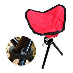 Tripod Stool,Tri-Leg 3-Legged Stool for Kids Camping Seat Travel Chair-Foldable,Portable,Canvas  ...