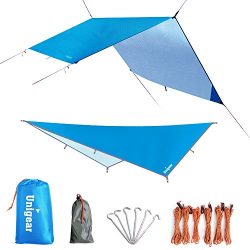 Unigear Hammock Rain Fly Waterproof Tent Tarp Camping Backpacking Tarp Shelter, Lightweight for  ...