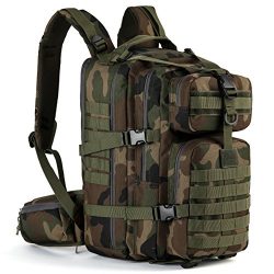 Gelindo Military Tactical Backpack, Hydration Backpack, Army Molle Bug-out Bag, Small Rucksack f ...