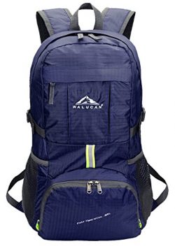 WALUCAN Hiking Backpack Daypack Back Pack Lightweight Foldable Packable outdoor waterproof Trave ...