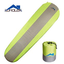 Whalek Self Inflating Sleeping Pad Lightweight Foam Padding and Superior Insulation Great For Hi ...