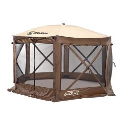 Clam Corporation 9882 Quick-Set Pavilion, 150 x 150-Inch, Brown/Beige