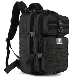 Upgraded SBS Zipper Tactical Molle Backpack, Barbarians 3 Day Assault Pack Bug Out Bag for Outdo ...