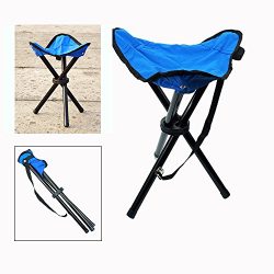 Foldable Tripod Stool Portable Chair for Outdoor Activities,Such as Fishing, Camping, Hunting, H ...