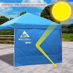 MASTERCANOPY Sunshield Side Wall Instantly Attaches to Any 10x10ft Straight Leg Pop Up Instant C ...
