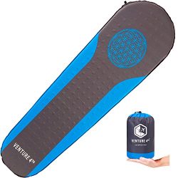 VENTURE 4TH Self Inflating Sleeping Pad – No Pump or Lung Power Required – Warm, Qui ...
