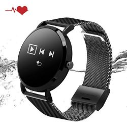 KeeGan Fitness Tracker Activity Tracker with Heart Rate Monitor and Calorie Counter Pedometer Br ...